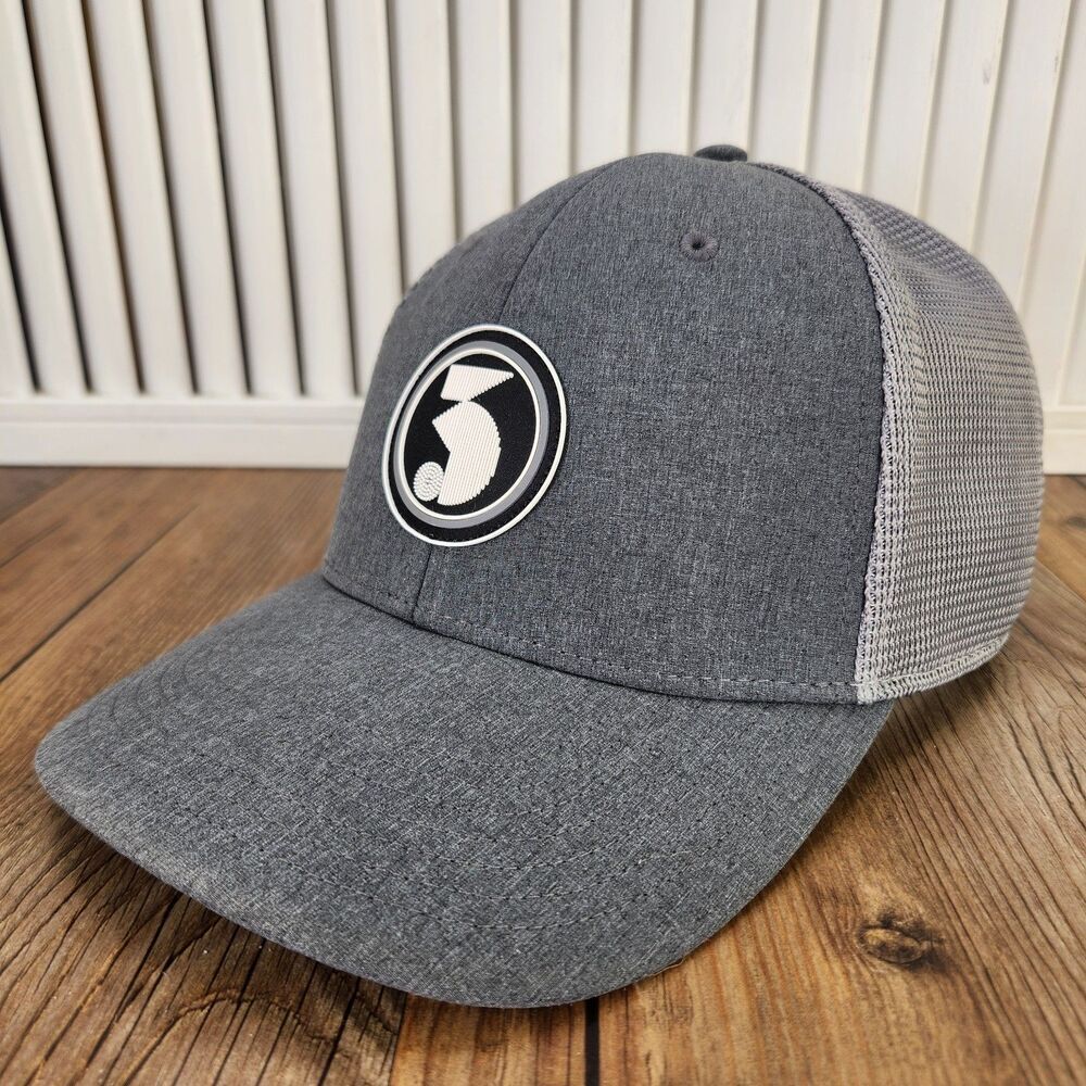 Adidas Golf Links "3" Trucker Hat Cap Gray Snapback HC1204 Sports Athletic